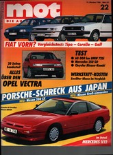 Zeitschrift MOT Auto #22 von 1988 Nissan 200 SX Opel Vectra Tipo Corolla Golf