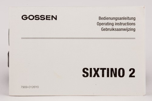 Bedienungsanleitung gossen - bedienungsanleitung,