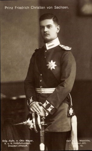 Prinz friedrich christian - ak,