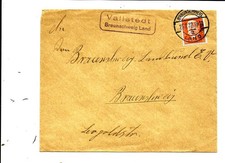 Landpoststempel Vallstedt Braunschweiger Land, gest. 1932