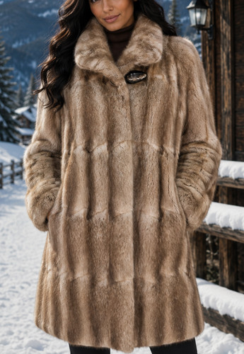 Pelz mantel pelzmantel jacke - mantel,