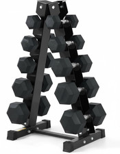 Hex Hantel 5 Ebenen Rack Aufbewahrung Ständer Baum mit Hanteln Set Home Gym Fitness