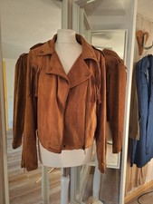 Jacke Lederoptik Nubukleder