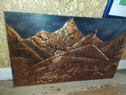 Wandbild metall relief - metall,