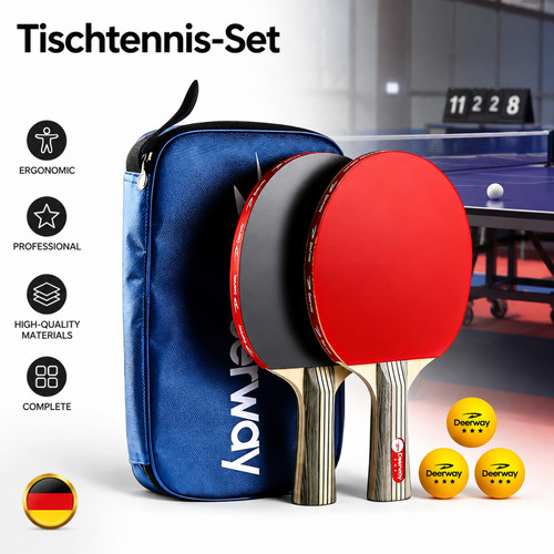 Schläger tischtennis set 3 - 2x,