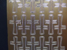 Konturensticker - Sticker für Kommunion / Konfirmation / Taufe  - Kreuze mittel 