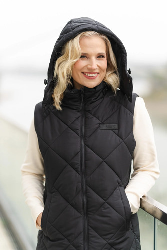Damen weste steppweste lang - damen,