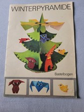 DDR BASTELBOGEN WINTERPYRAMIDE JUNGE WELT 1981