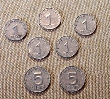 M002 Konvolut Münzen_DDR 5 x