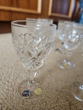 Bohemia, Likörgläser Kristall, 6 Stück, Bleikristall 