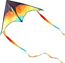 Glanxy Bunter Delta Drachen - Lenkdrachen für Kinder und Erwachsene, Einfach zu 