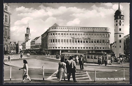 Ansichtskarte darmstadt - ansichtskarte,