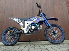 125ccm Dirtbike Pitbike Cross 125cc 4Takt 4 Gang 17/14 Zoll Blau Enduro Motorrad