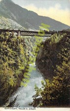 Gotthardbahn AK Eisenbahn Viadukt Goeschenen Eisenbahnbrücke Schweiz
