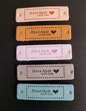 5 PU-Leder Label * Handmade *