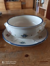 Suppentassen Zeller Keramik Petite Rose mit Untertassen