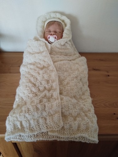 Babydecke gestrickt aus - babydecke,