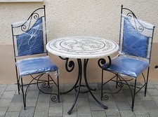 Mosaik tisch mit stühlen - ,