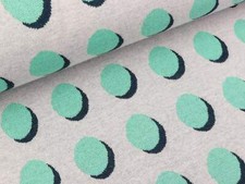 Hamburger Liebe Jacquardjersey Weekender Double Dots puder-verdino-blue navy