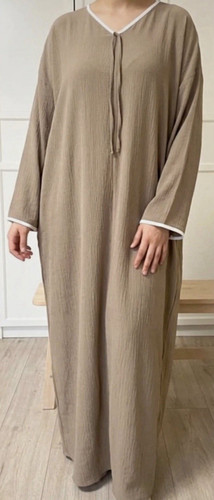 Damen kaftan maxikleid langarm - damen,