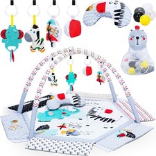 FILLIKID Spieldecke Bälle Baby Krabbeldecke Erlebnis Decke Spielbogen Bällebad