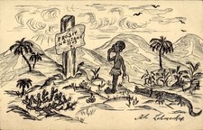 Handgemalt Ak Joh. Lehmacher