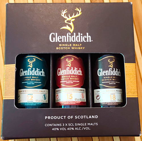 Glenfiddich single malt scotch - single,