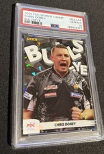 Panini 2025 PDC Darts WM Trading Card - CHRIS DOBEY BULLSEYE PSA 10 GEM MT