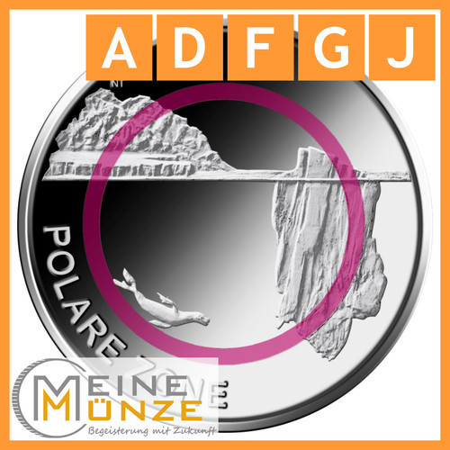 Euro münze polare zone - münze,