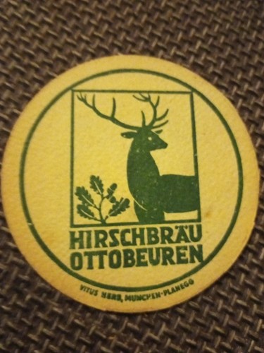 Bierdeckel hirschbräu - bierdeckel,