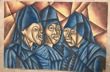 Gemälde im Stil des Kubismus ~ Signiert ~ Signatur Mamualo?