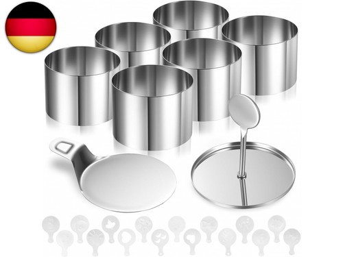 Stück dessertringe und - 8,