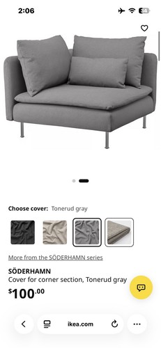 Ikea soderhamn cover for - soderhamn,