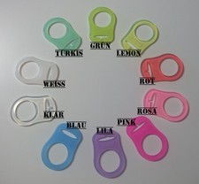 Silikonring Schnullerkette für Schnuller ohne Ring Nuckeladapter Silikonadapter