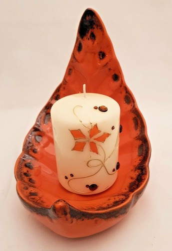 Set schale mit vase orange - mit,