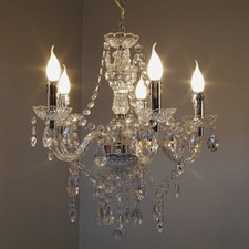 klassischer 5-flammiger Kronleuchter Wohn Schlaf Ess Zimmer Beleuchtung Raum