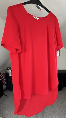 Damen chiffon bluse rot - damen,