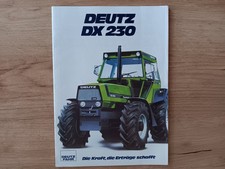 Prospekt DEUTZ FAHR DX230 Dieselschlepper Traktor 20 Seiten