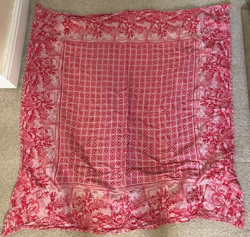Vintage rote toile - toile, jouy