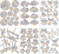 63Pcs Suncatcher Sticker