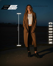 Langer Zopfstrick Cardigan