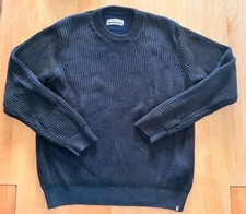 Armedangels Pullover Patentstrick schwarz blau NEU Gr. M fairtrade Weihnachten