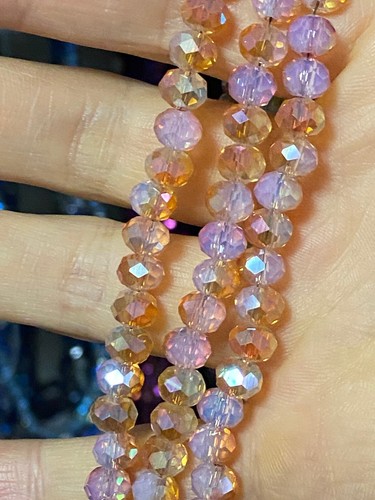 6mm facettierte kristall - 6mm,