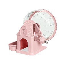 4-in-1 Leises Hamster-Laufrad, Multifunktionales Hamsterhaus mit Laufrad, W8274