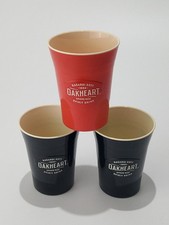 Oakheart Bacardi Rum Becher Hartplastik Becher schwarz & rot 3 St.