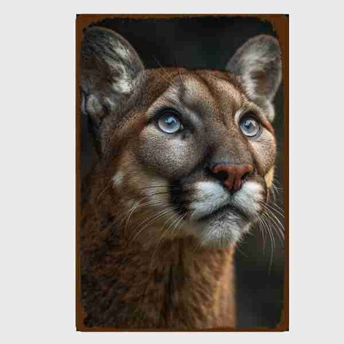Blechschild puma panther - blechschild,