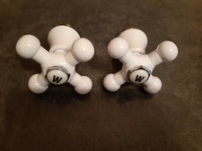 Eingriff/Zweigriff Armaturen Oberteil Keramik weiß Retro-Look