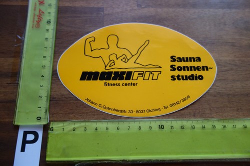 Alter aufkleber stadt fitness - alter,