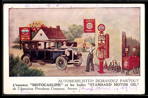 Ansichtskarte automobil der - automobil, an