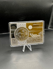 SILBERMÜNZE 1OZ KRÜGERRAND 2021 IN EINEM 3OZ BARREN MIT SILBERAUFLAGE IN BOX !!!